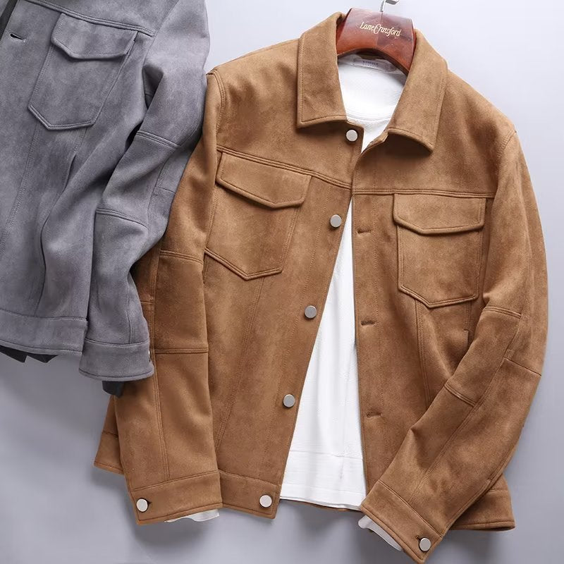 Veste homme décontractée à col polo – Coupe ample et confortable