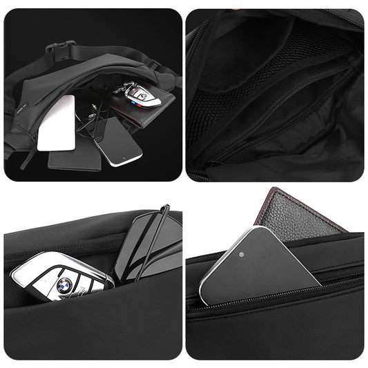 Sac bandoulière léger et imperméable pour homme – Sac à épaule sport et urbain