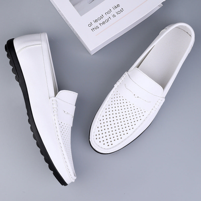 Mocassins Homme en Cuir Microfibre aéré – Légers, respirants et élégants