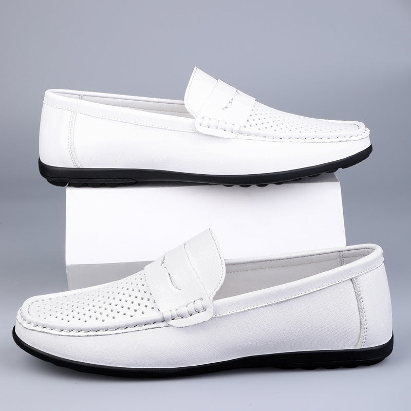 Mocassins Homme en Cuir Microfibre aéré – Légers, respirants et élégants