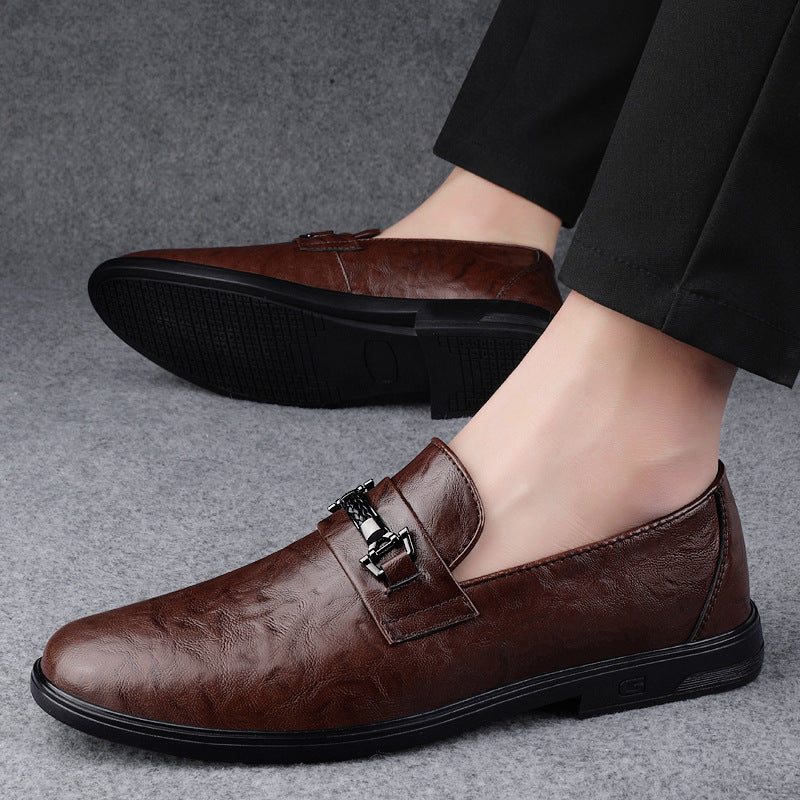 Chaussures Habillées Homme – Mocassins en Cuir de Vachette