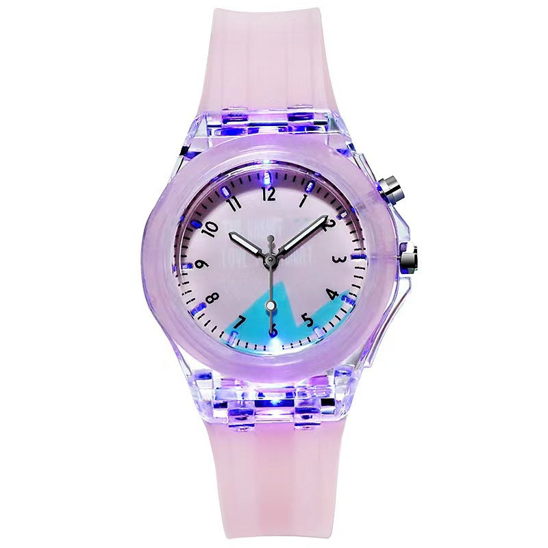 Montre Enfant Silicone Motif Fruit Lumineux – Bracelet Coloré & Quartz