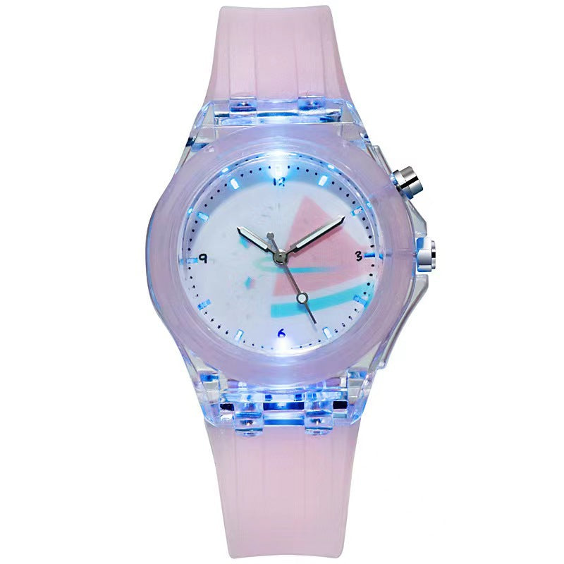 Montre Enfant Silicone Motif Fruit Lumineux – Bracelet Coloré & Quartz