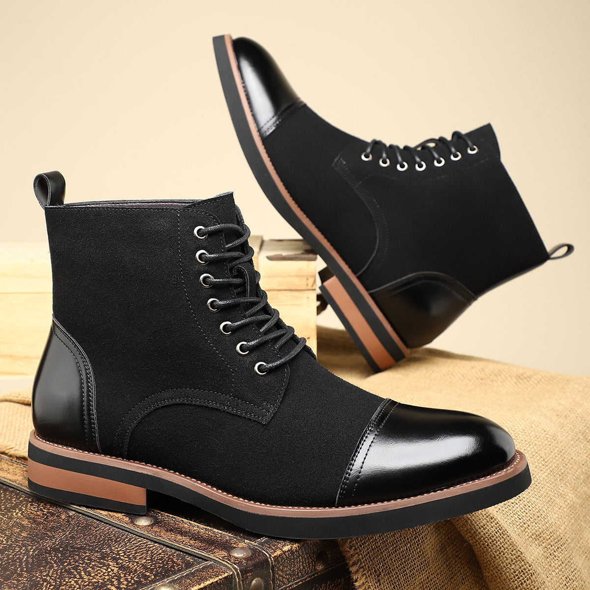 Bottes Martin Homme – Bottines en Cuir Tendance et Polyvalentes