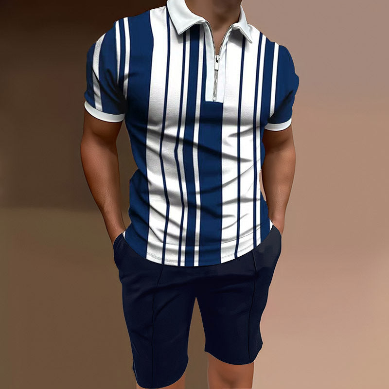 Ensemble décontracté homme – Haut imprimé et short assorti