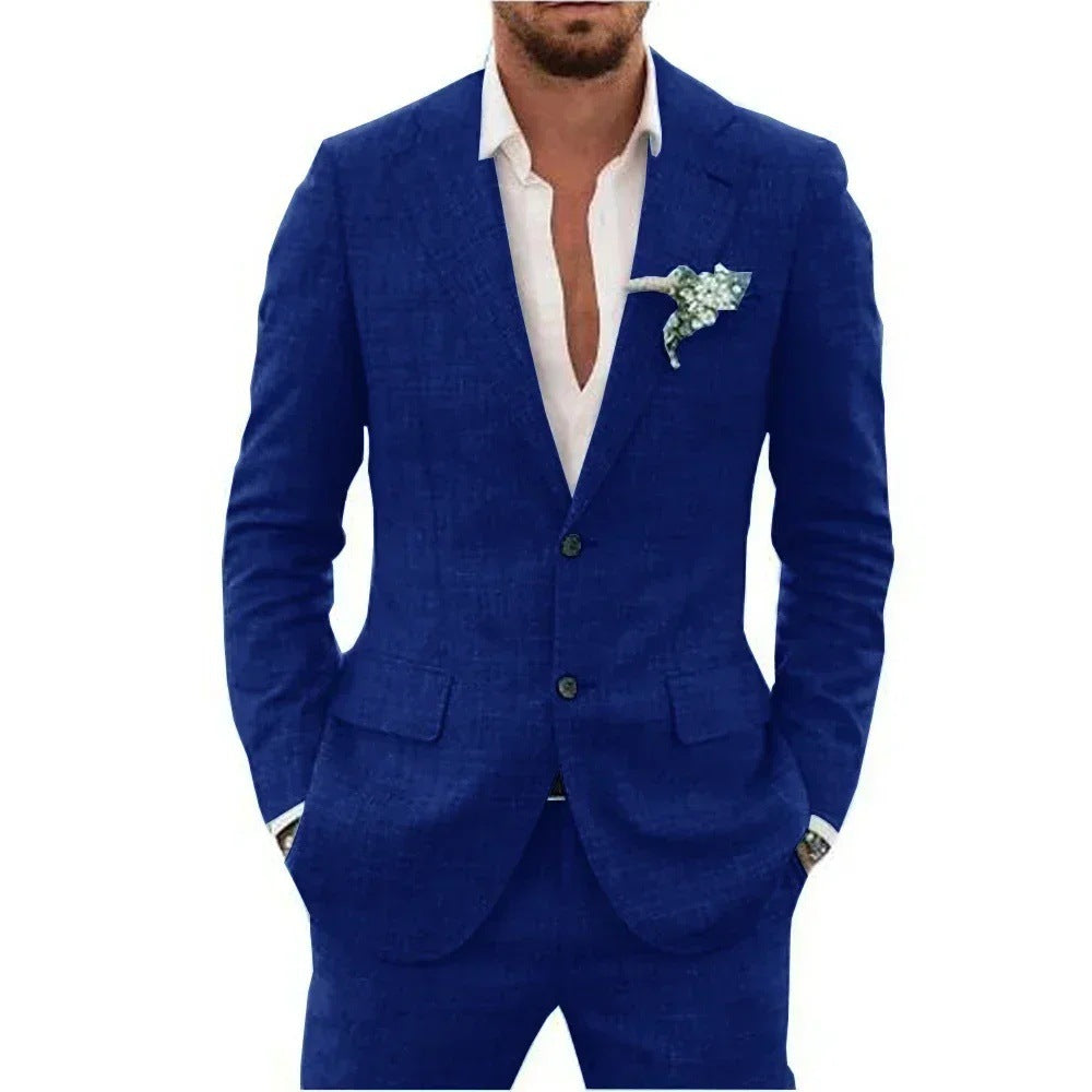 Ensemble deux pièces homme – Costume décontracté slim fit