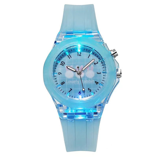 Montre Enfant Silicone Motif Fruit Lumineux – Bracelet Coloré & Quartz