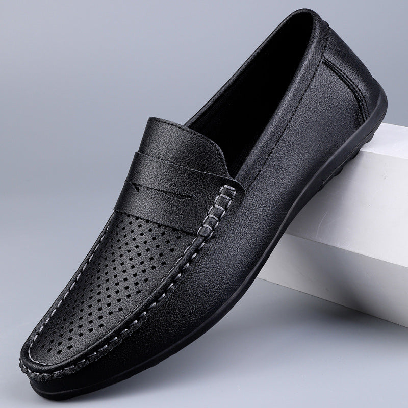 Mocassins Homme en Cuir Microfibre aéré – Légers, respirants et élégants