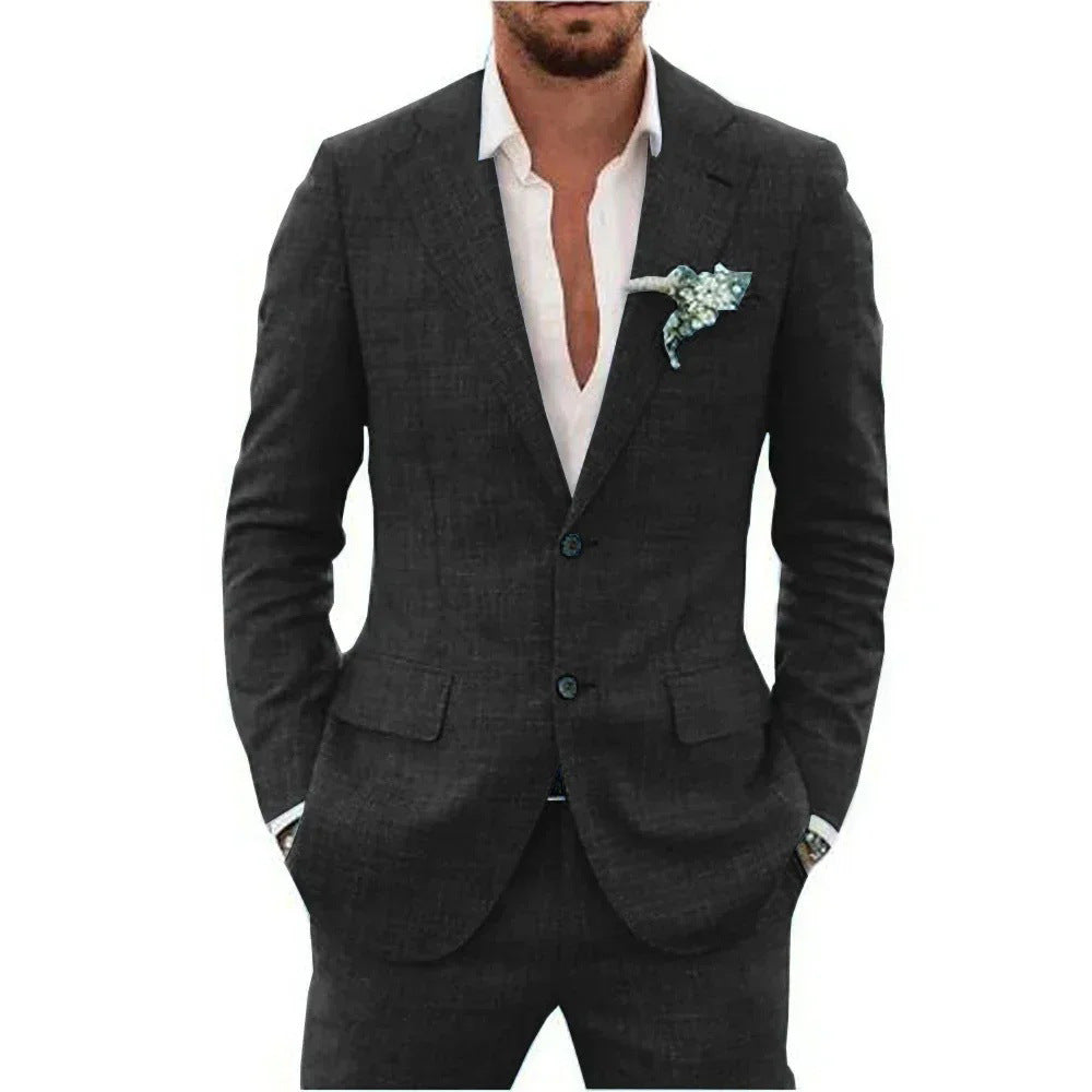 Ensemble deux pièces homme – Costume décontracté slim fit