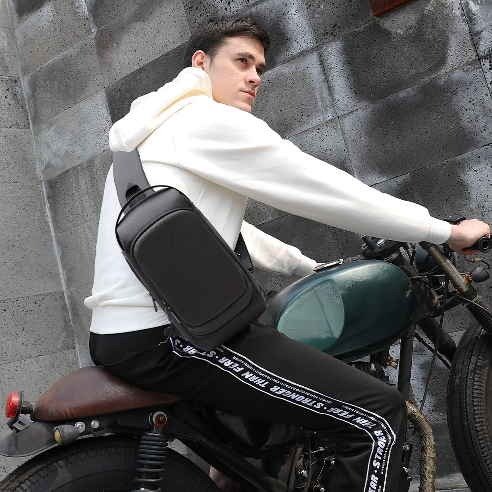 Sac bandoulière homme sport avec port USB – Sac à épaule compact et moderne