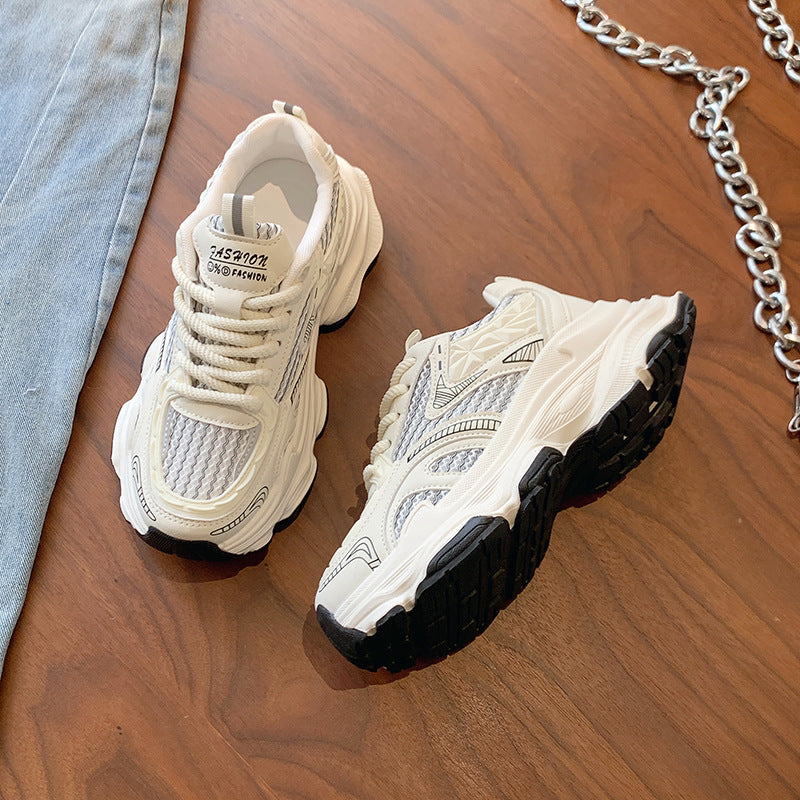 Sneakers d’été mesh respirant – look casual surélevé