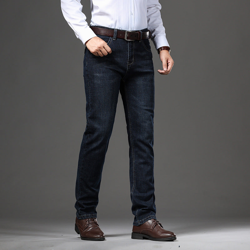 Jeans Homme Extensible – Coupe Large Business Casual Automne/Hiver