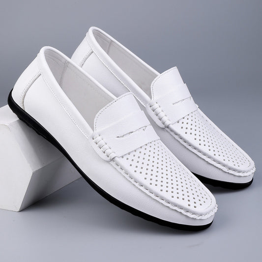 Mocassins Homme en Cuir Microfibre aéré – Légers, respirants et élégants