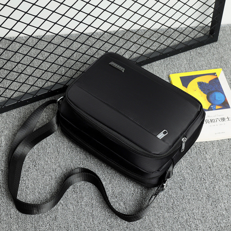 Sac bandoulière homme en toile Oxford – Sac messager multi-poches style business