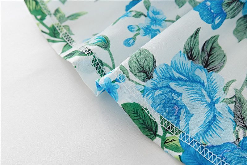 Robe en coton imprimé floral pour bébé fille – Robe à volants charmante