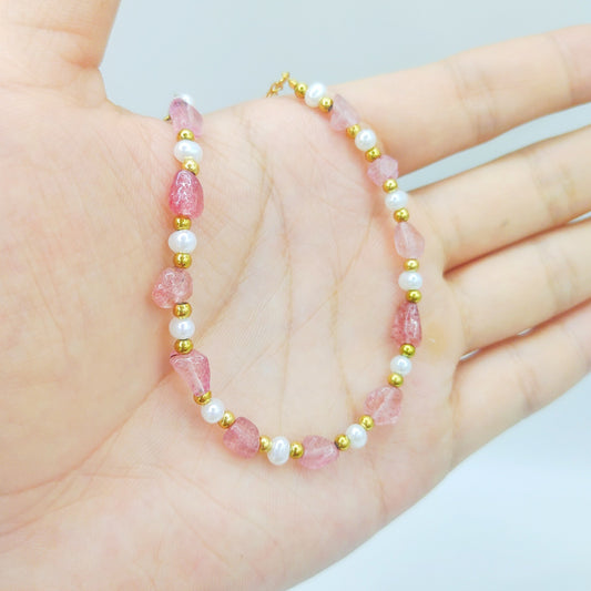 Bracelet perles, cristaux & pierres – style européen