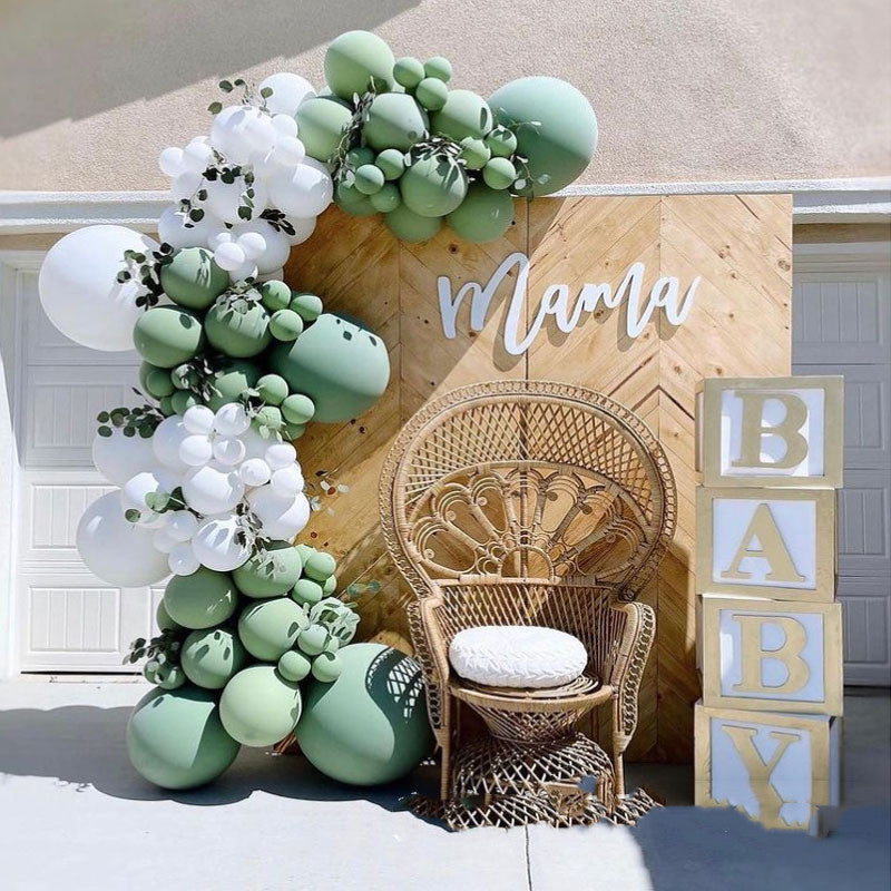 Kit Guirlande de Ballons Vintage Avocado Green – 118 Pièces