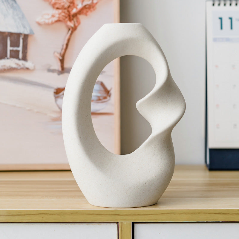 Vase en céramique décoratif pour la maison – Ornement moderne pour salon ou bureau
