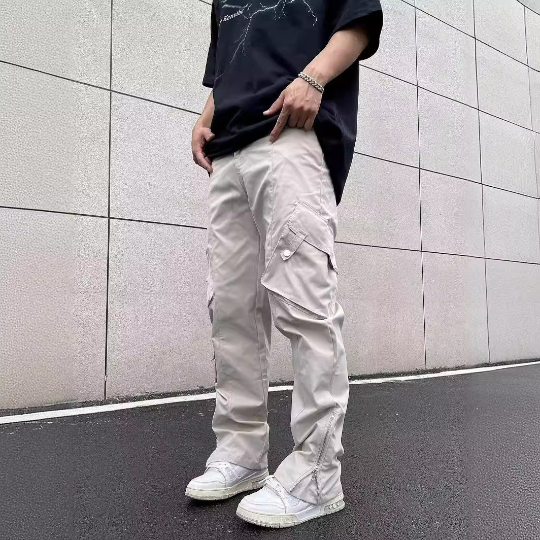 Pantalon Rétro Multi-Poches – Coupe Large Style Workwear