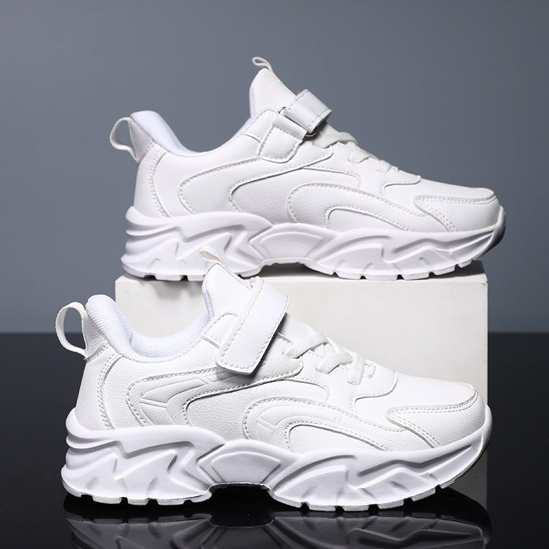 Chaussures en cuir pour enfants avec semelle souple – Élégantes et confortables