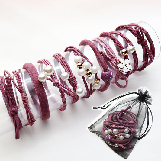 Lot de 12 Élastiques à Cheveux Hautement Élastiques – Accessoires Capillaires Pratiques