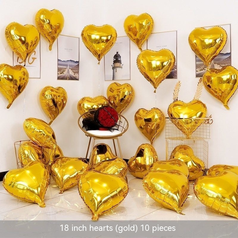 Ballon en Aluminium en Forme de Cœur 520 – Décoration de Mariage et Anniversaire