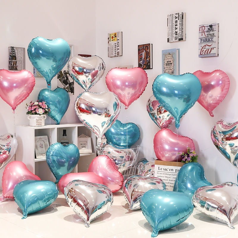 Ballon en Aluminium en Forme de Cœur 520 – Décoration de Mariage et Anniversaire