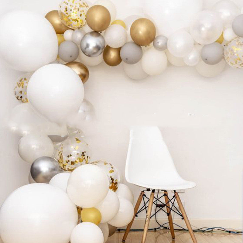 Ballon Latex Rose Gold Maca – Décoration Élégante