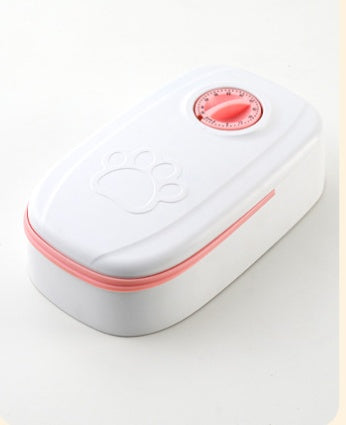 Distributeur Automatique de Nourriture pour Chien et Chat – Minuterie Programmable avec Bol en Acier Inoxydable