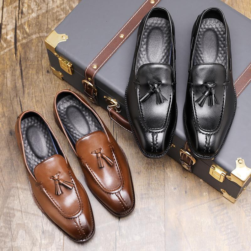 Men's Formal Wear Business Four Seasons New Tassel Small Leather Shoes