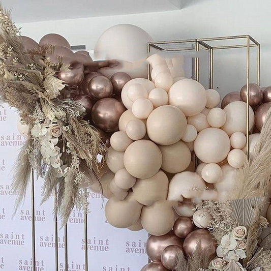 Kit Guirlande Ballons Tons Nude & Beige – 97 à 167 pièces