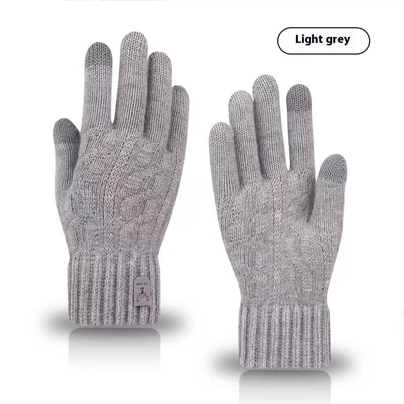 Gants homme en laine tricotée – Anti-froid pour conduite et activités extérieures