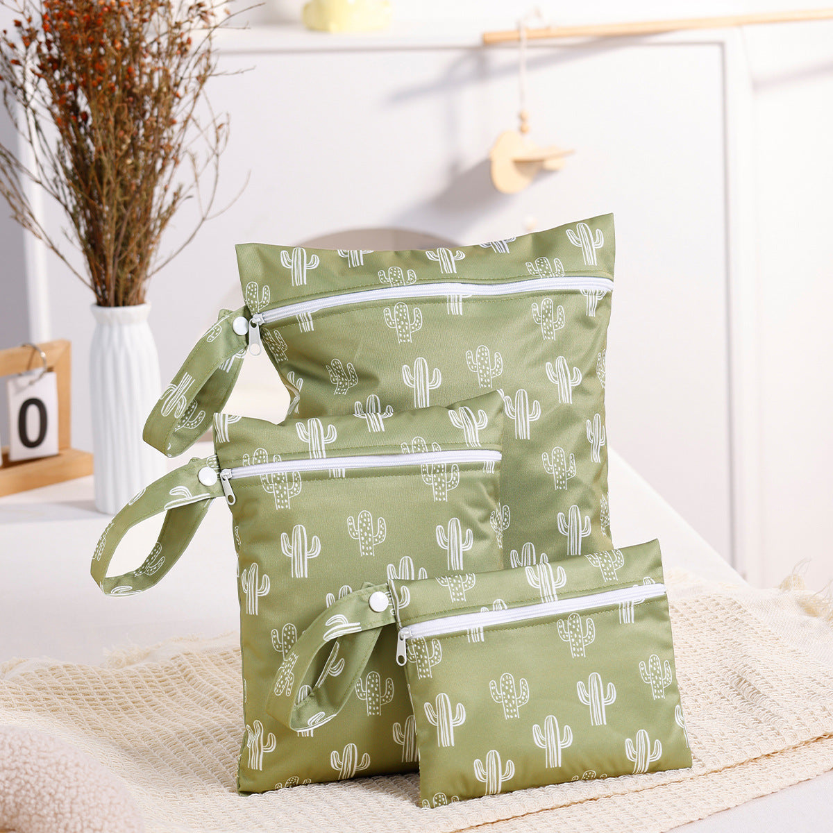 Lot de 3 Sacs de Rangement Imprimés pour Vêtements – Organisation Pratique et Élégante