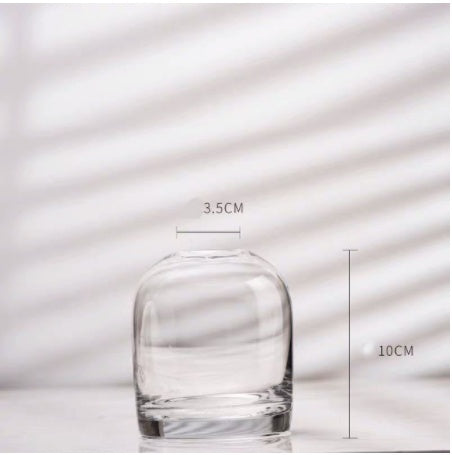 Vase en verre simple et créatif – Décoration moderne pour salon ou table à manger