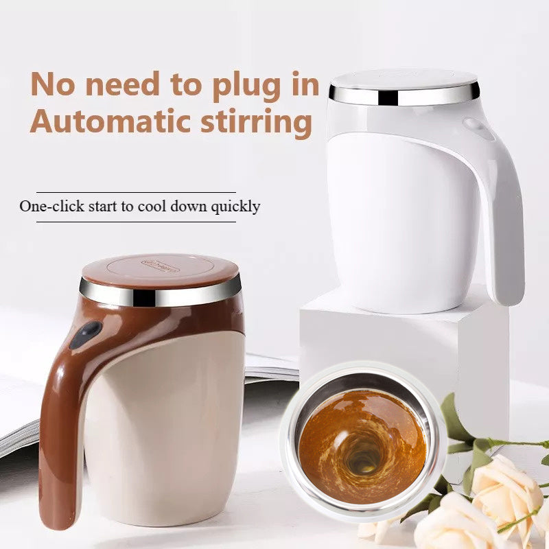 Tasse à Mélangeur Automatique Rechargeable – Mélangeur Électrique pour Café, Thé et Milkshake