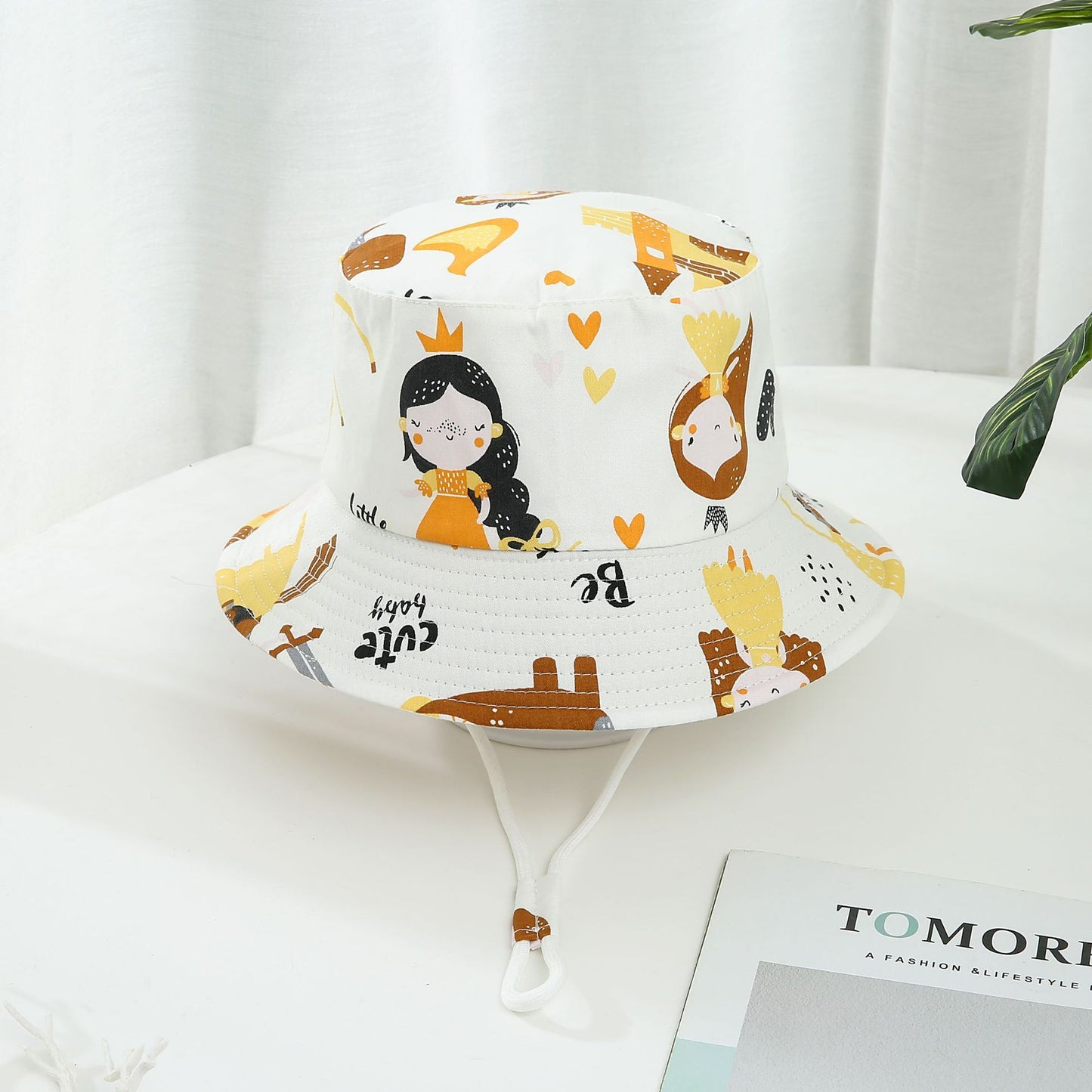 Chapeau de Soleil Enfant à Motif Dinosaure – Large Bord, Protection Solaire