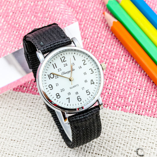 Montre Numérique Enfant Style Coréen – Bracelet en Toile Respirant